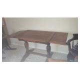 farmhouse table with 2 leaves