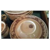 Vintage Tepco China set with the Western Traveler design & the Pony Express rider
