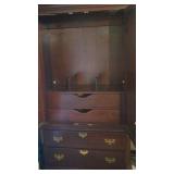 inside Ethan Allen wardrobe Armoire