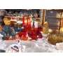 Carnival glass and amberina