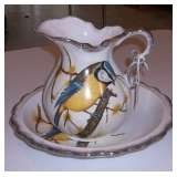 Enesco Bird bowl and pitcher