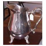 Silverplate water pitcher