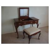 Vanity with bench