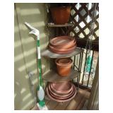 Wrought iron corner shelf