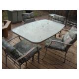 Patio table with 6 chairs