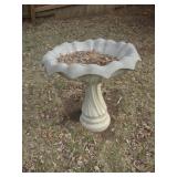 Concrete bird bath