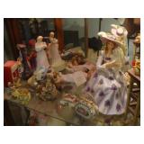 Schmid music box, figurines