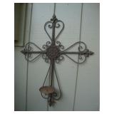 Iron cross candlestick