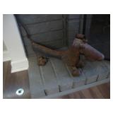 Steel dog foot scraper