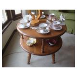 Two teir maple table