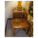 Maple stepback table