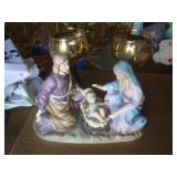 Lefton "holy Family" candle holder