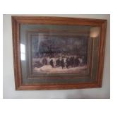 Large framed print "The Dancing Bears"