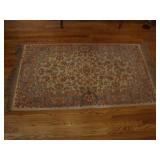 Large hand knotted wool rug