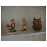 Lefton figurines, owl lamp