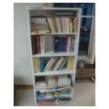 Bookcase with white paint