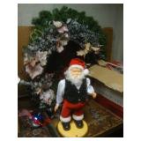 Santa, Christmas wreaths