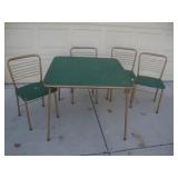 Cosco folding table with 4 folding chairs