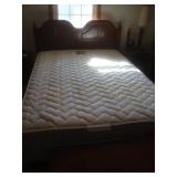 Queen size bed with newer mattresses