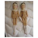 Antique wooden dolls