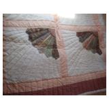 Hand-stitched Fan quilt