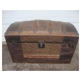 Antique camel back trunk