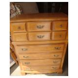 Solid maple chest of drawers