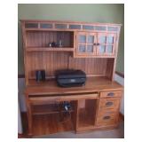 Large desk w removable hutch