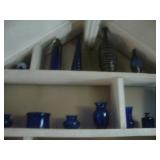 Cobalt blue glass vases