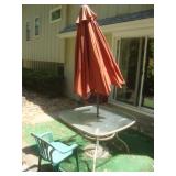 Patio table w umbrella