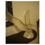 Large clear plastic eagle