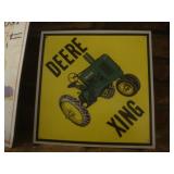 John Deere XING sign