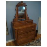 Antique walnut dresser