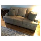Steelflex sofa w tan upholstery