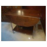 Antique tea cart w drop leaves