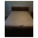 MCM full size bed w newer mattresses