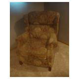 Recliner w tapestry upholstery