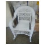 Resin wicker rocking chair