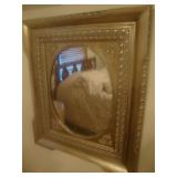Mirror w large gilded frame