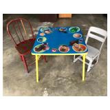 Toy Story folding table w chairs