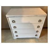 4 drawer chest w white paiont