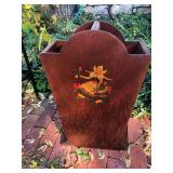 Vintage umbrella holder w Dutch girl stencil