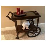 Wooden tea cart
