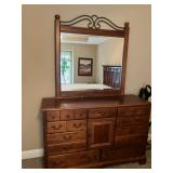 Dresser w mirror and 11 drawers