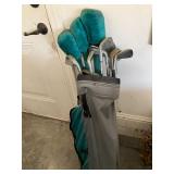 Set of golf clubs