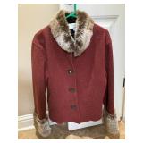 Taska Polizzi faux fur trimmed jacket