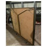 Folded ping pong table