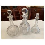 Crystal decanters