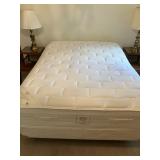 Queen mattresses on bed frame