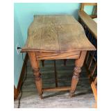 Antique oak parlor table